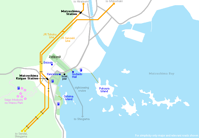 Map of Matsushima Bay